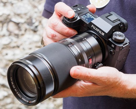 Fujifilm X-H2S in hand review image