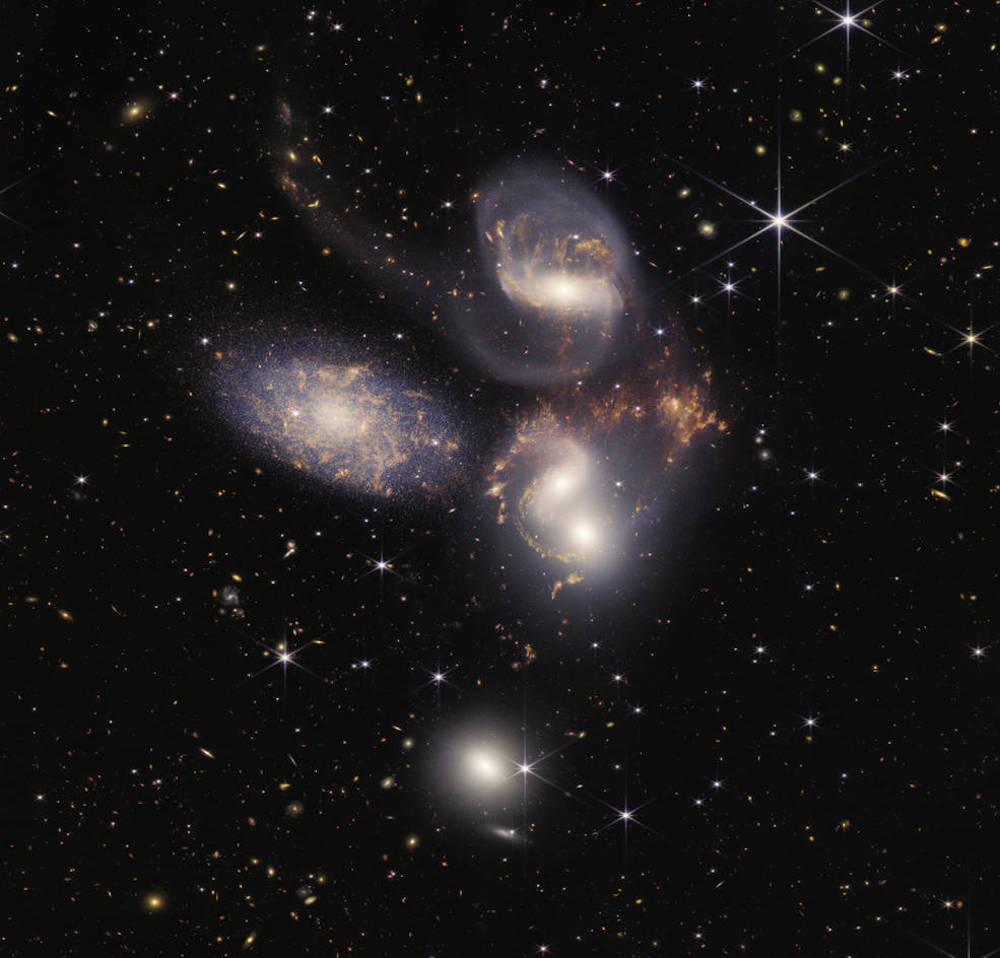 Stephan's Quintet - a visual grouping of five galaxies