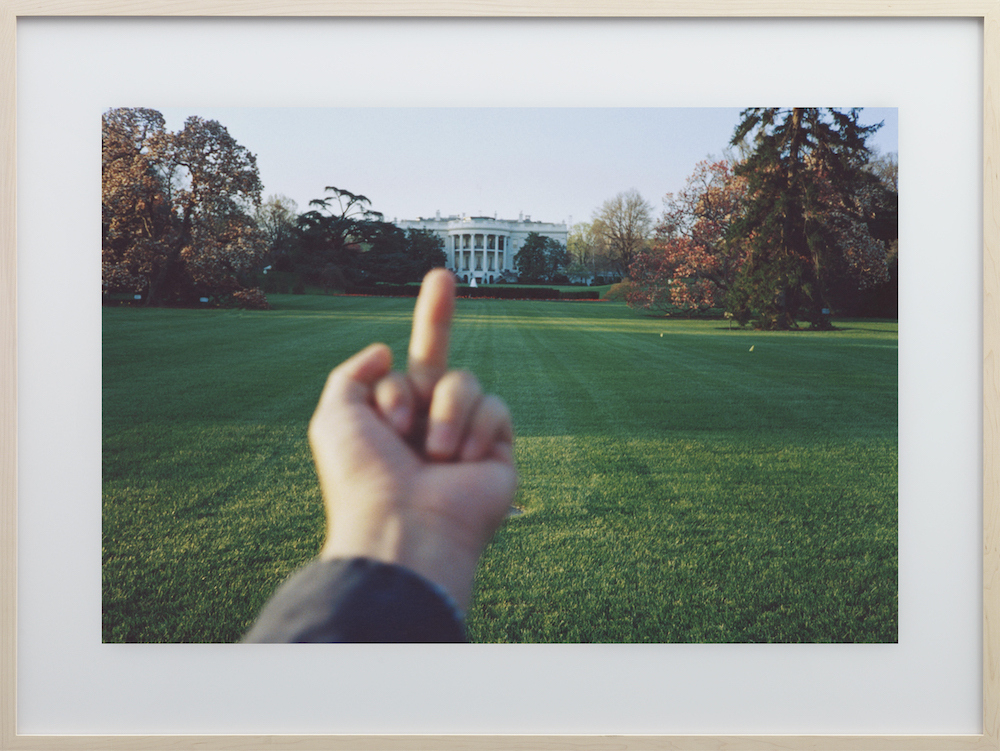 Study of Perspective - The White House, Washington DC, USA, 1995. This is part of the current TPG exhibition How To Win At Photography - Image-making At Play. Image: Ai Weiwei, courtesy the artist, Lisson Gallery and neugerriemschneider, Berlin 