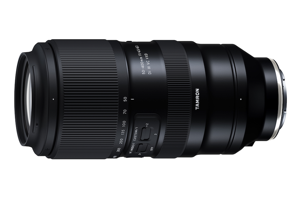 The Tamron 50-400mm F4.5-6.3 Di III VC VXD lens is due in autumn 2022