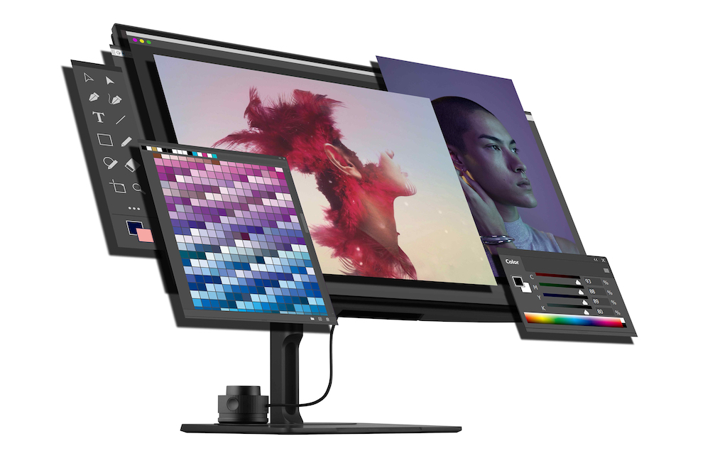 The ViewSonic VP2786-4K monitor works with ColoPro Sense software, which automatically suggests colour combinations