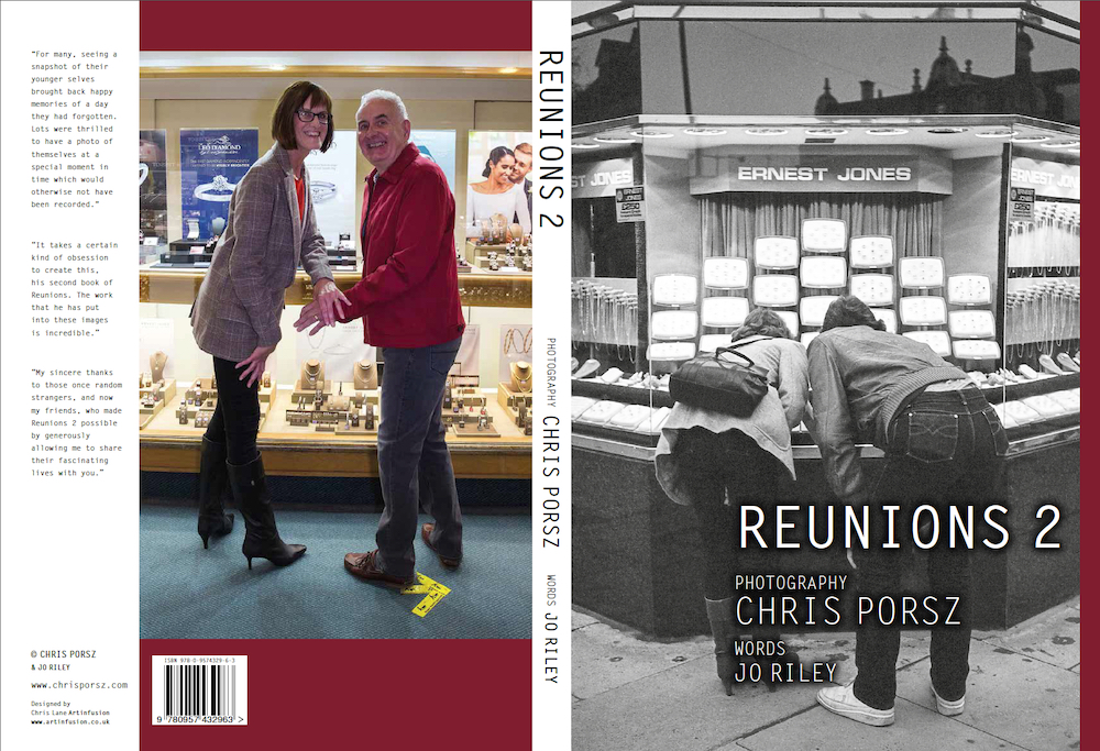 The front and back covers of the Reunions 2 book by Chris Porsz