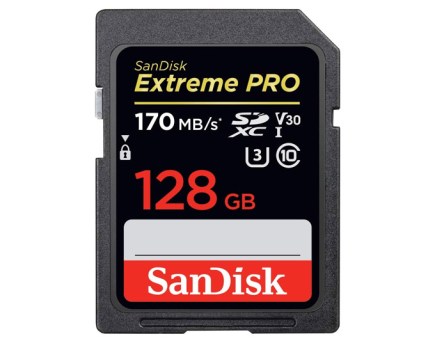 SanDisk Memory Cards - SanDisk Extreme PRO 128GB SD Card (170mb/s) PR