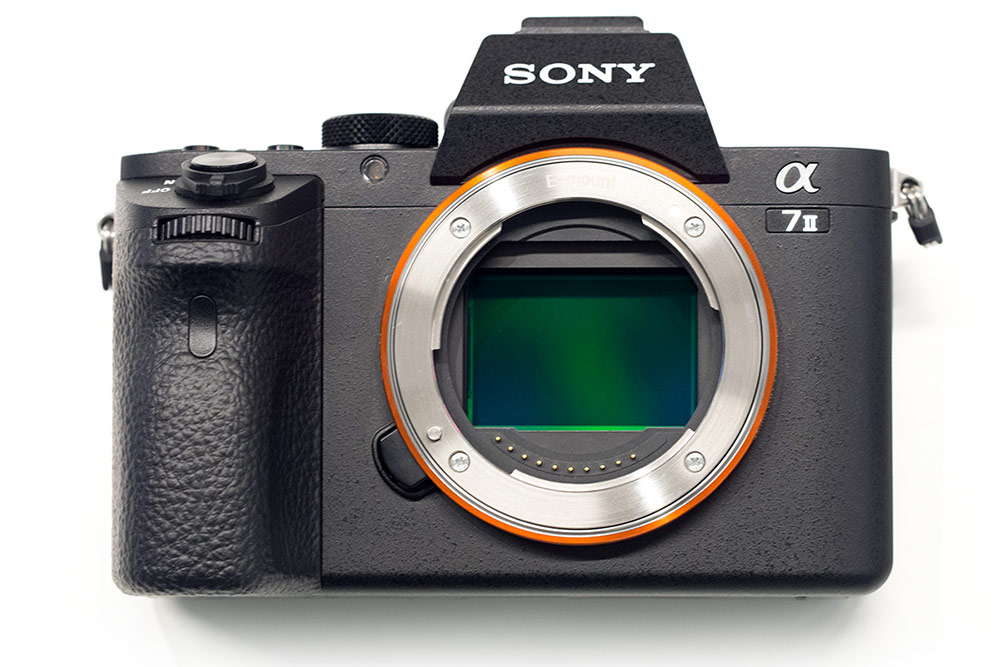 Sony A7 II with sensor exposed