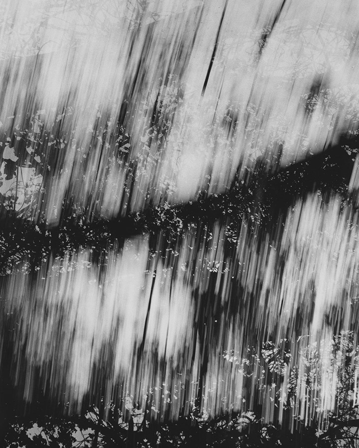 Light Rain, Nikon FE2, 50mm 1.8 lens, Washi Z Film, In camera double exposure. Image Caroline Rooke middlesex 