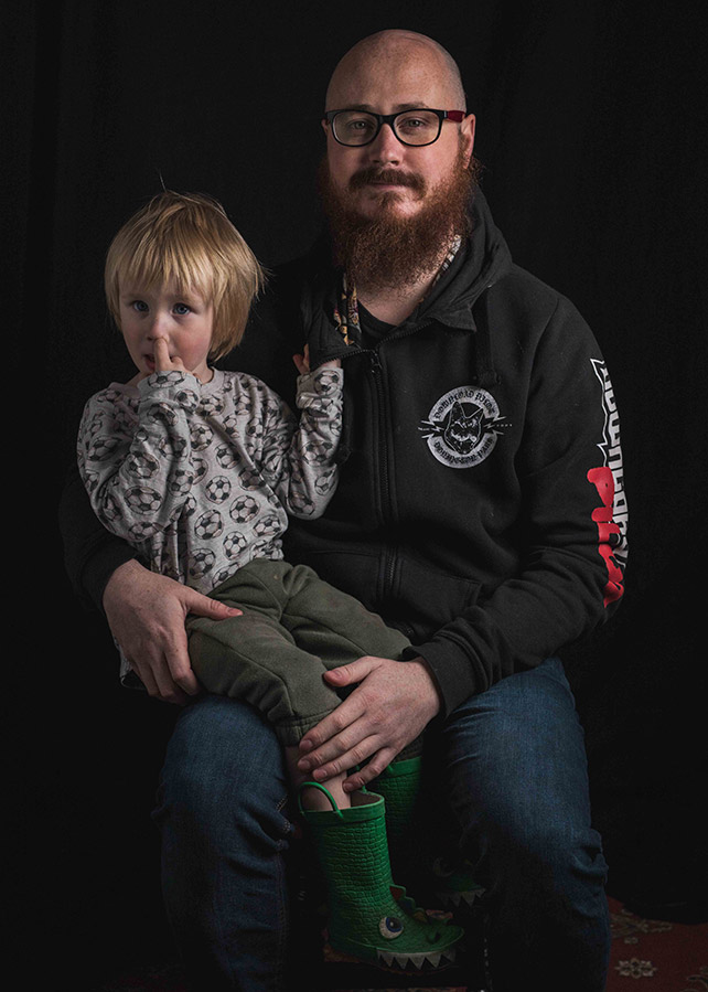 father and son portrait
