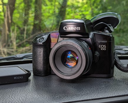 Canon EOS 100 with 50mm lens, photo: Joshua Waller