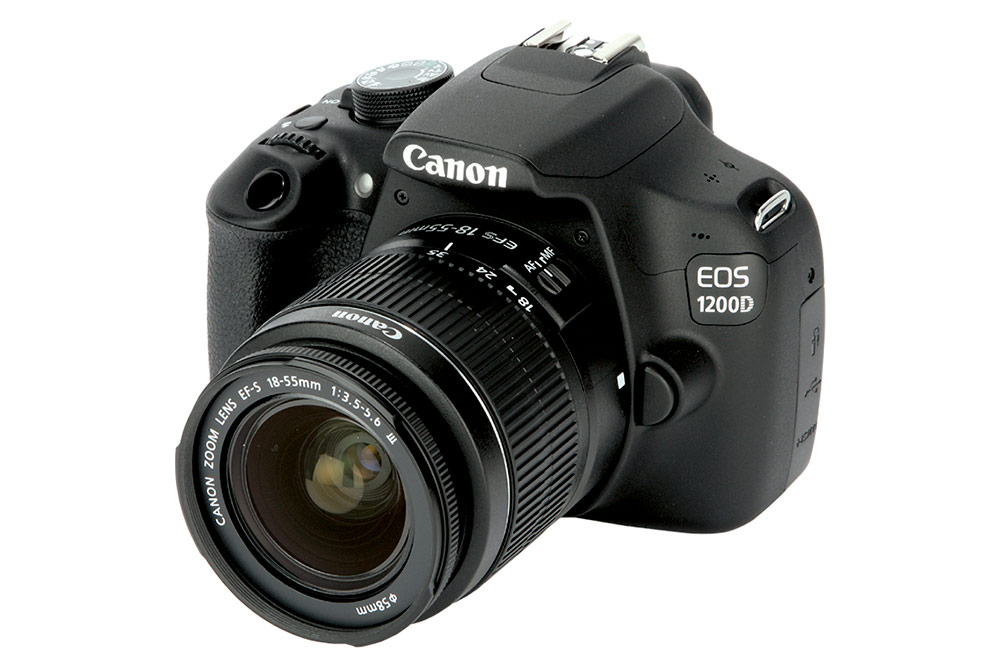 Canon EOS 1200D photographed on white background