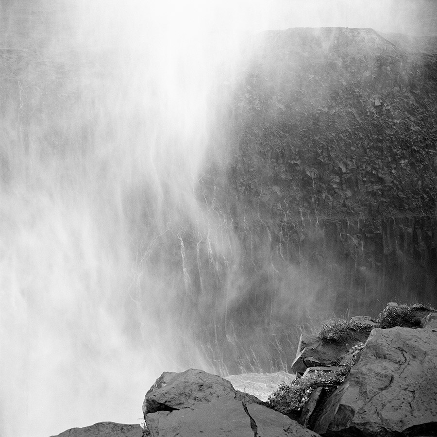 Detifoss Waterfall Iceland medium format square photo by uwe student