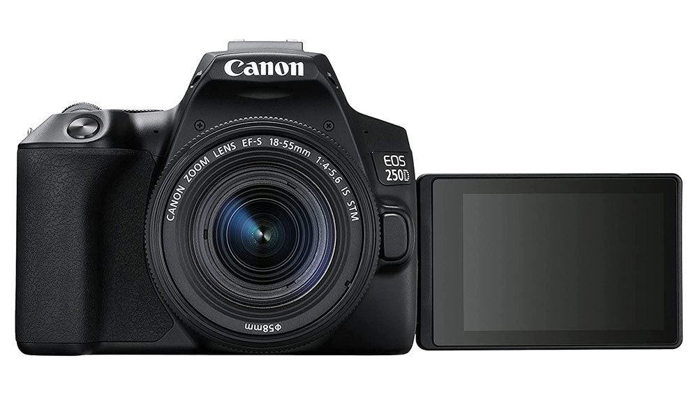 The Canon EOS 250D is also available in silver or black (if you shop around)