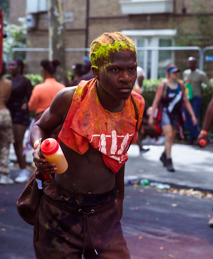 walking down the road of notting hill carnival