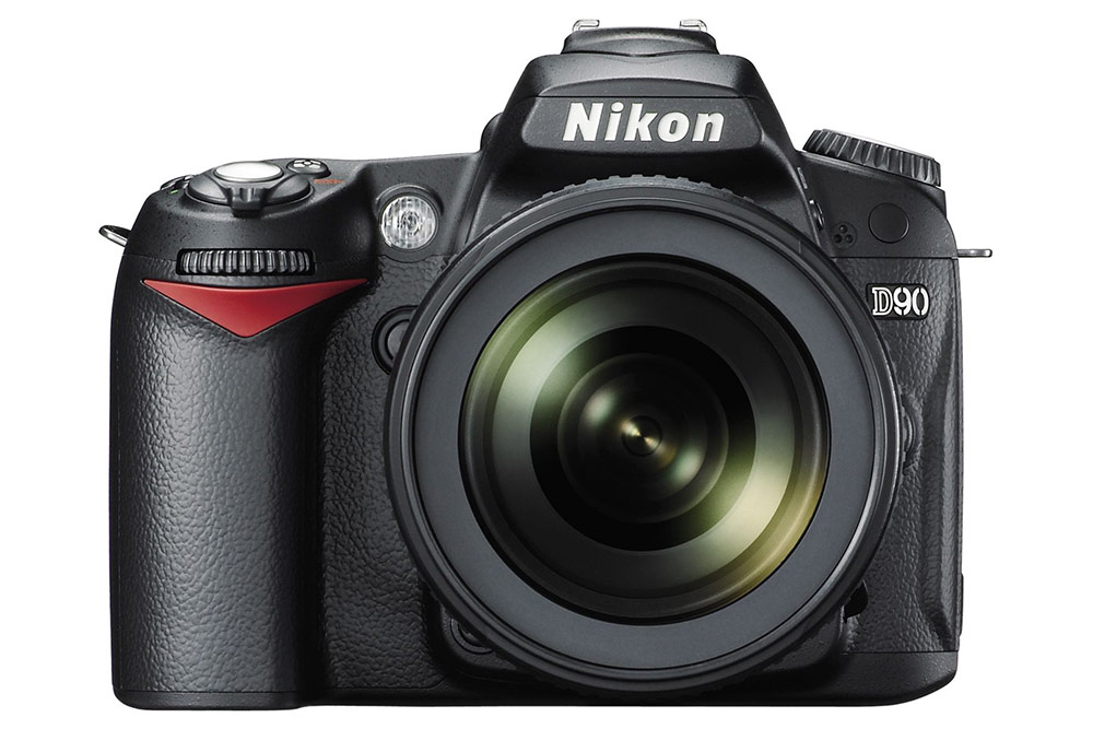 Nikon D90 product shot on white background