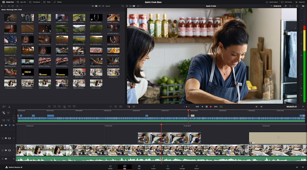 Making cuts in DaVinci Resolve 18 - essential for videography