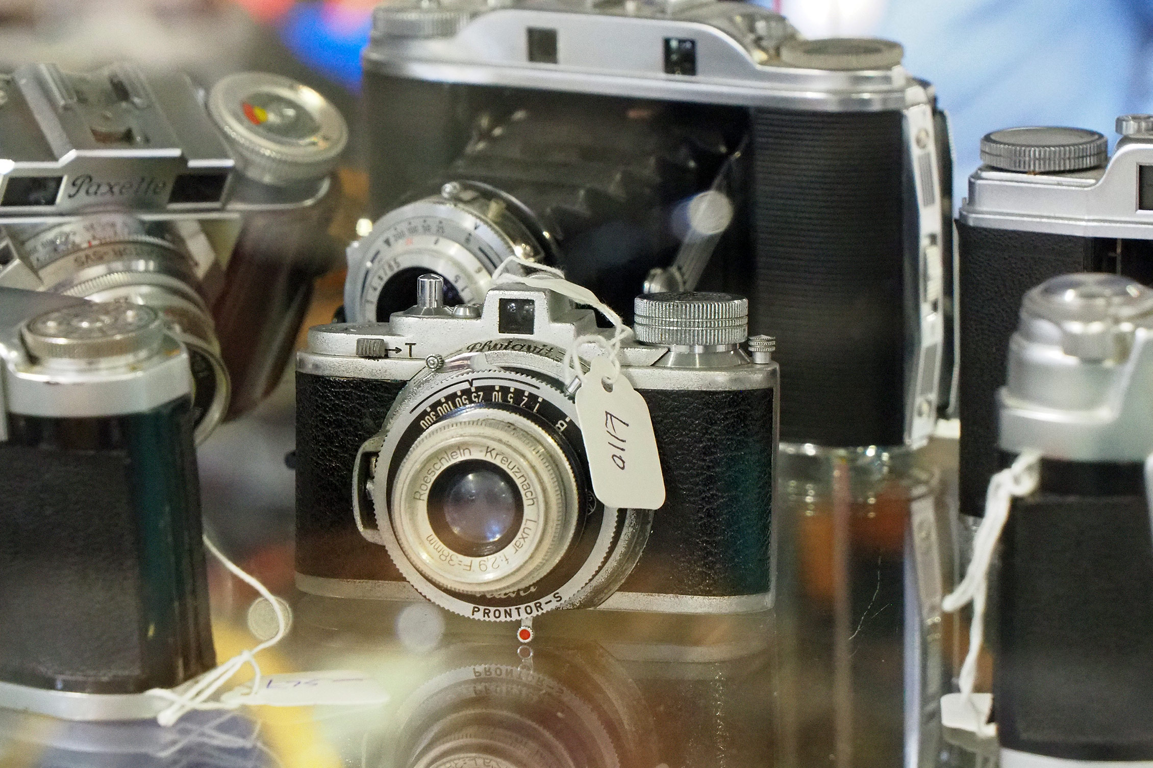 This unique vintage film camera is (or was) available from the Disabled Photographers' Society at The Photography Show 2022, Photo: Joshua Waller