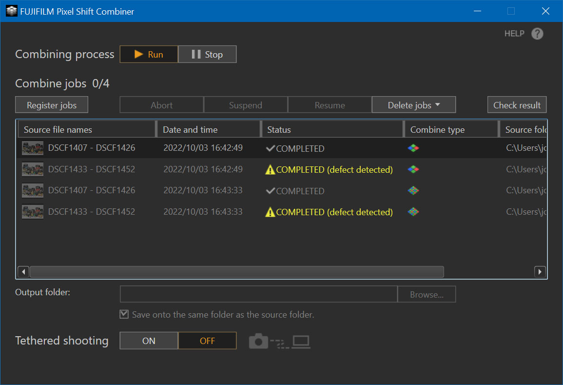 Fujifilm Pixel Shift Combiner Software - the Fujifilm X-H2