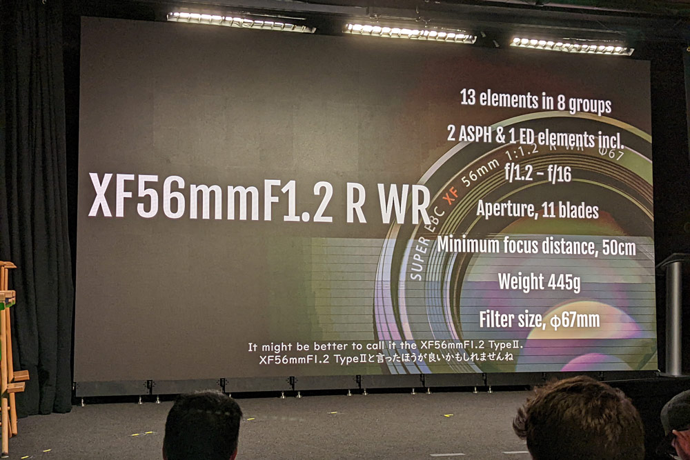 Fujinon 56mm F1.2 announced at X-Summit
