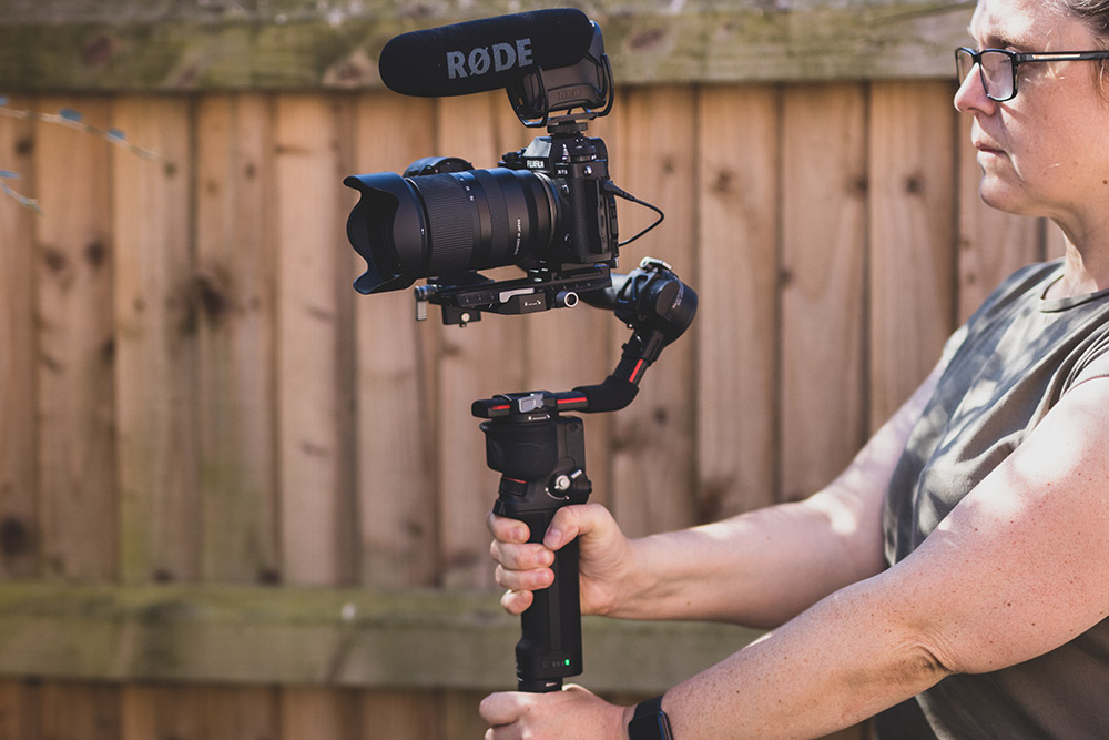 Camera gimbal video set up for motionGimbals allow you to follow your subject around with no limit on where you can go. Ensure you buy a gimbal that is capable of holding the weight of your total set-up (camera, lens and mic etc)