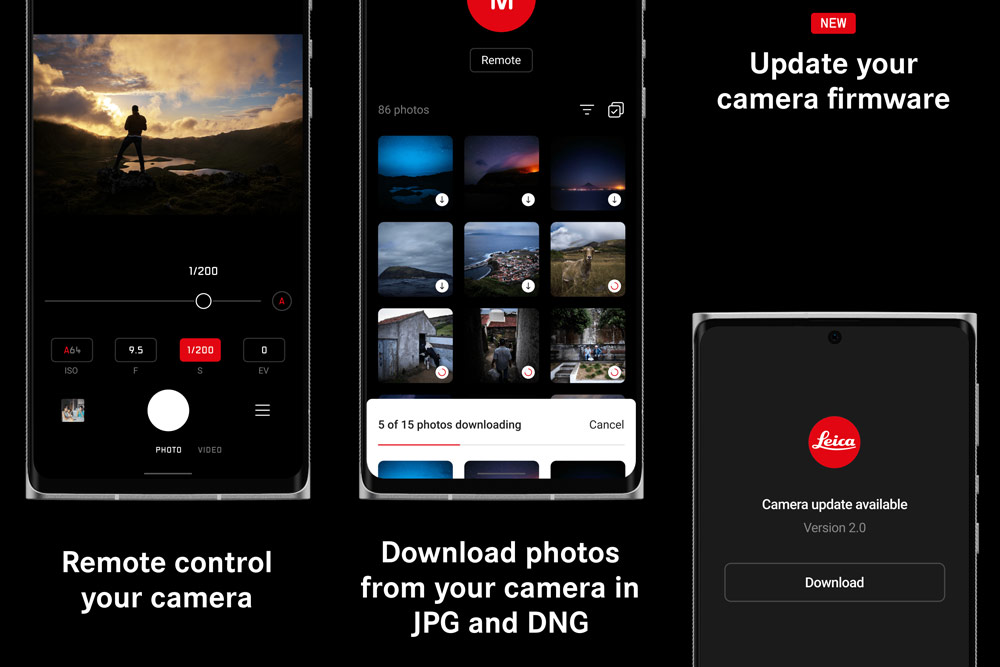 Leica FOTOs app from Google Play Store