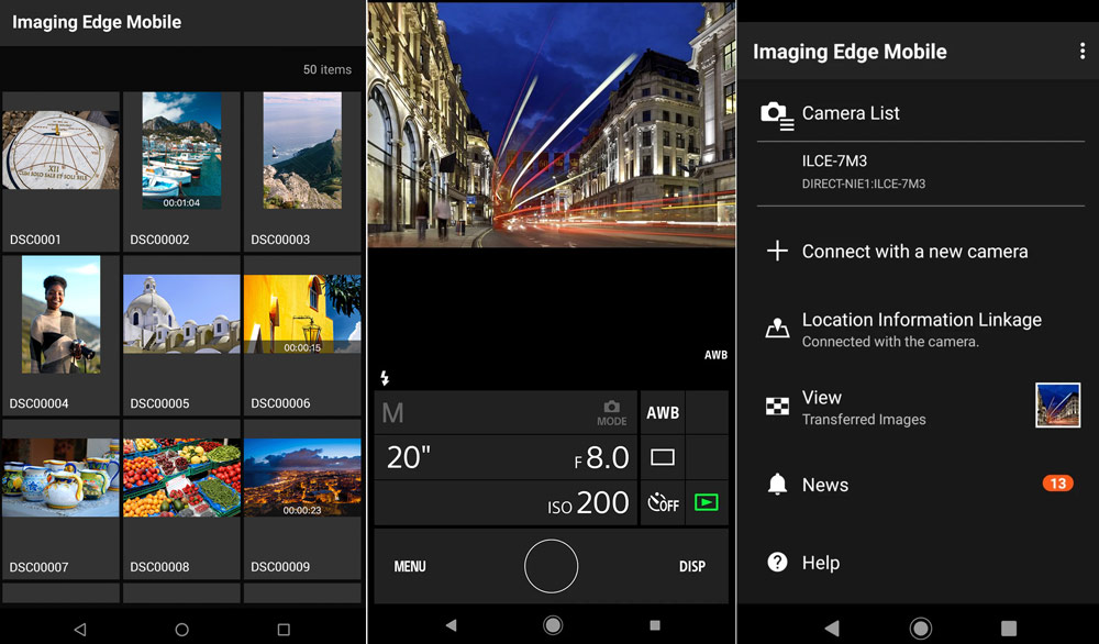 Sony Imaging Edge Mobile from Google Play Store