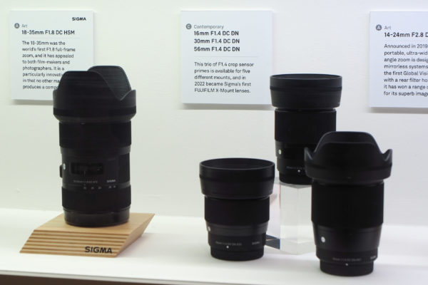 Sigma's DG DN lenses are the companies' first lenses for X-Mount, TPS 2022, Photo: JW