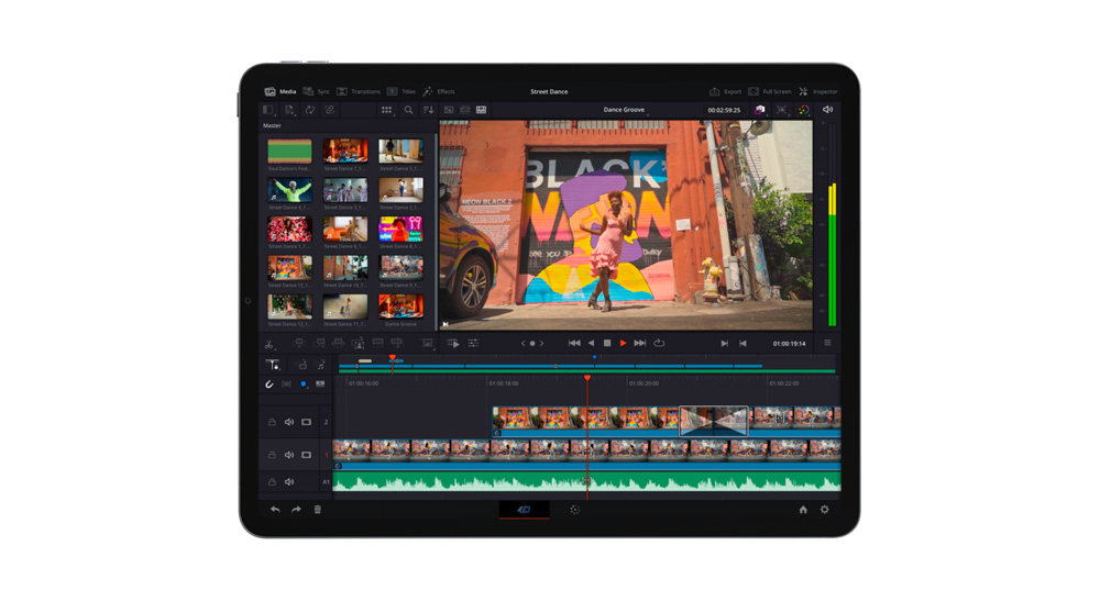 DaVinci Resolve for iPad