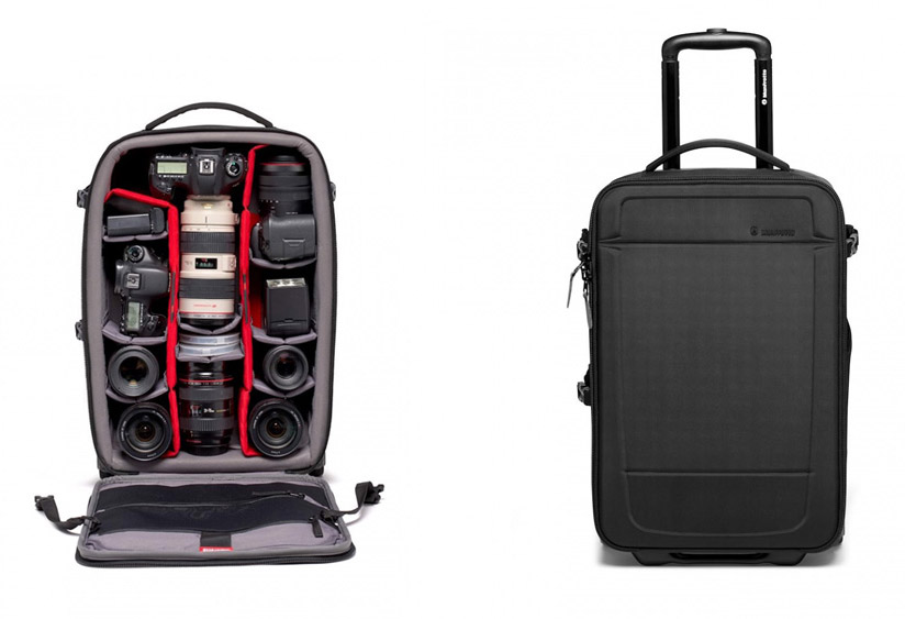 Most durable camera cabin bag: Manfrotto Advanced Rolling Camera Bag III flying with camera kit