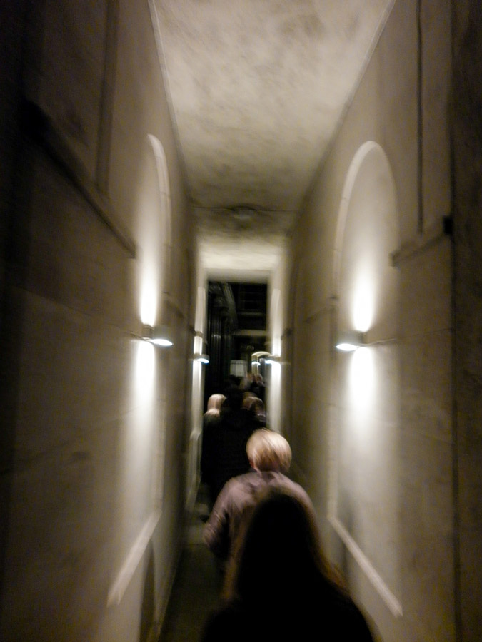 walk down a narrow london alleyway