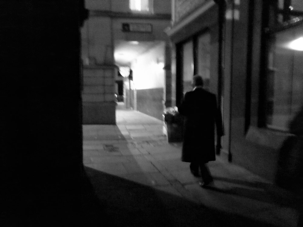 ghost camera walk at night around london