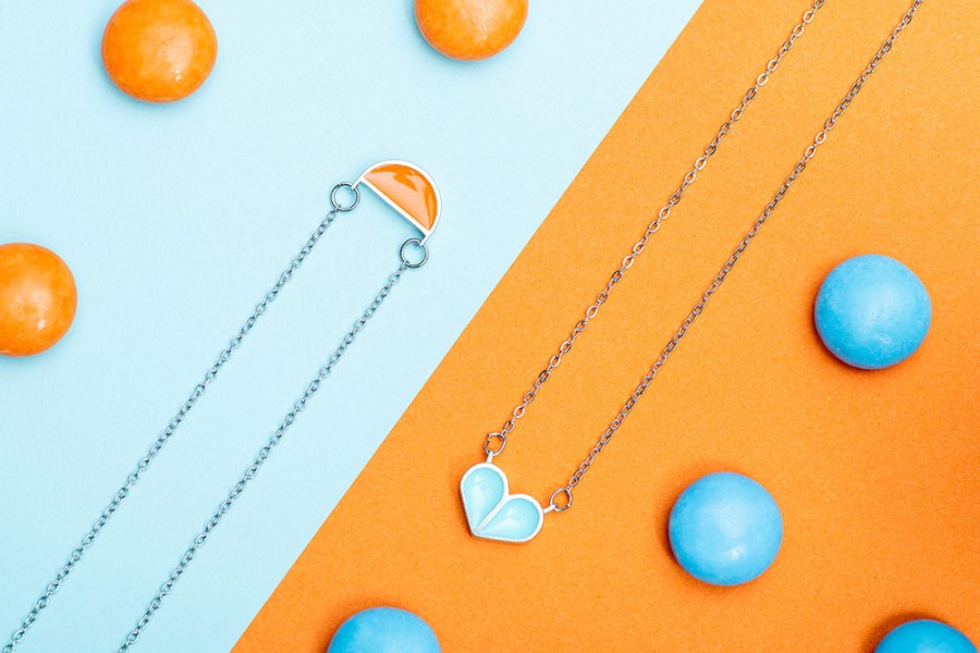 Get creative and bring in additional props such as sweets will help brighten up your picture. Use sweets or other brightly coloured objects to create a bold and fun result. Jewellery by Lawrence Gibson. Supplied for the photo shoot by Little Blue Budgie. Photo copyright: Claire Gillo