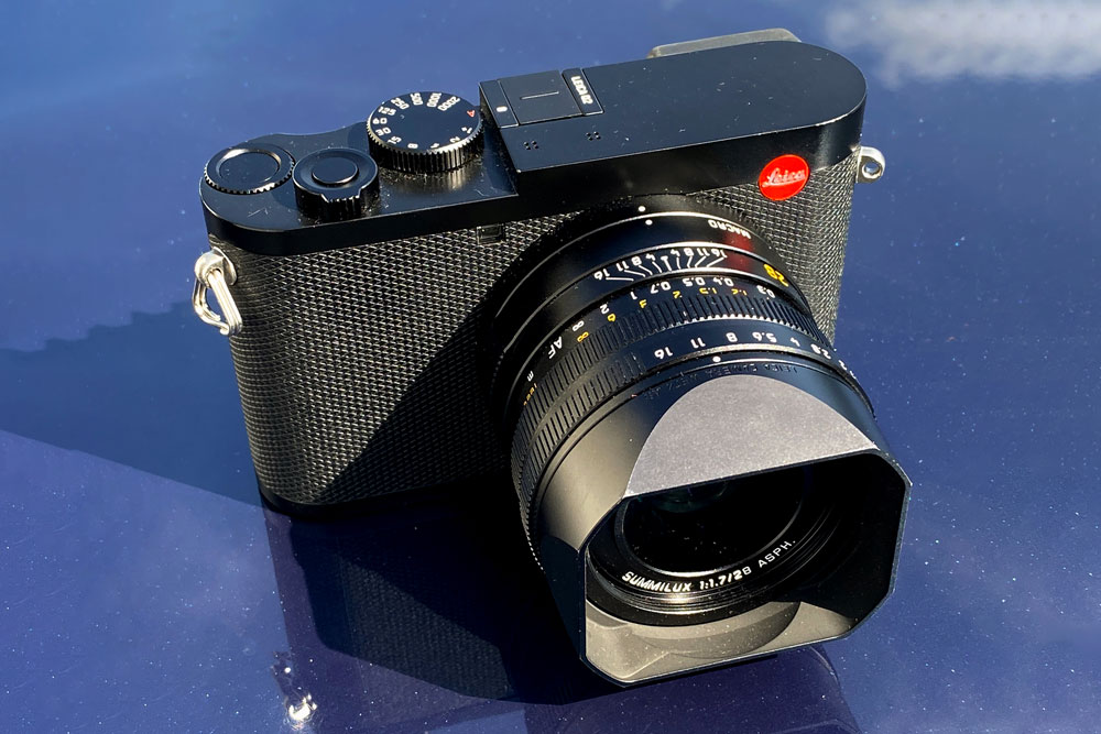 Leica Q2 (with blue background), Photo: Nigel Atherton