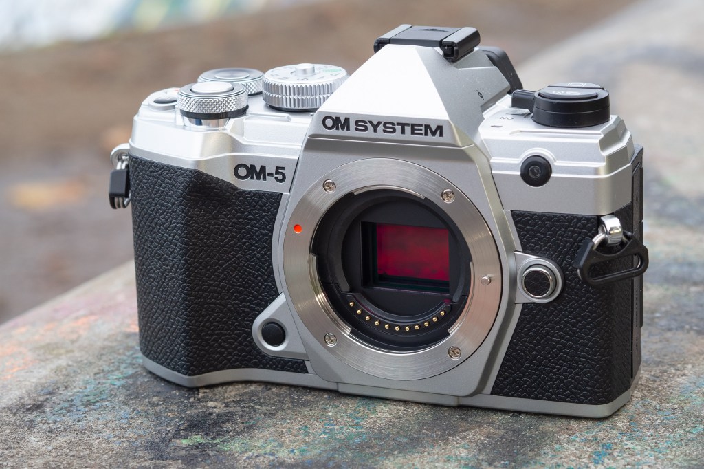 OM System OM-5 with lens removed, photo: Joshua Waller