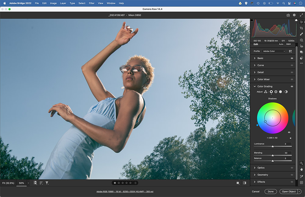 step 3 lightroom editing tinting shadows