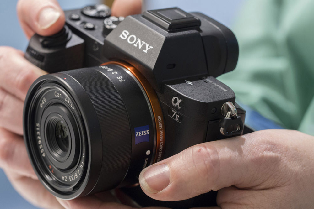 Sony A7 II in hand, review image by Andy Westlake