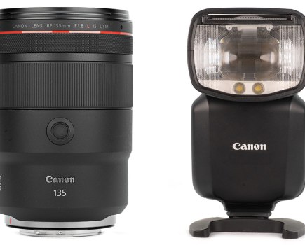 Canon RF 135mm F1.8 L IS USM and Canon Speedlite EL-5