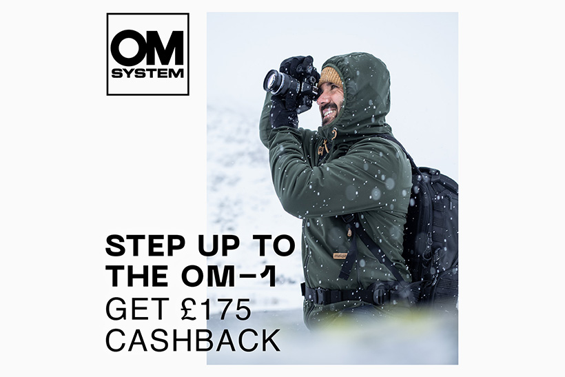 Up to £175 cashbacks on OM-1 and M Zuiko lenses