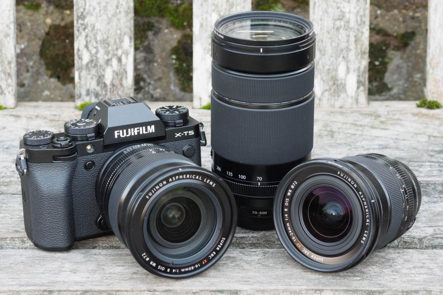 Fujifilm X-T5 with 16-80mm, 10-24mm and 70-300mm lenses
