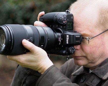 Andy Westlake reviewing the Nikon Z9 back in February this year. Copyright: AP