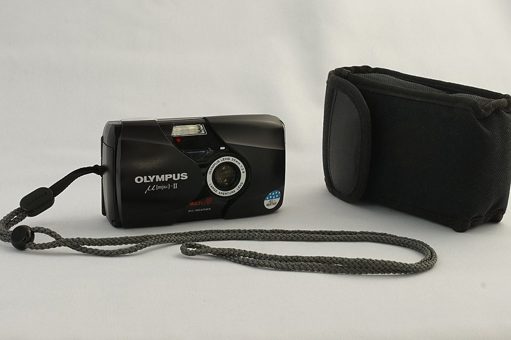 Best compact film cameras Olympus Mju II