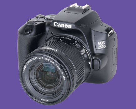 Canon EOS 250D with 18-55mm lens