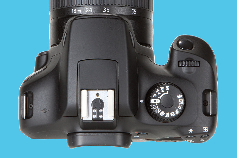 Canon EOS 4000D top controls