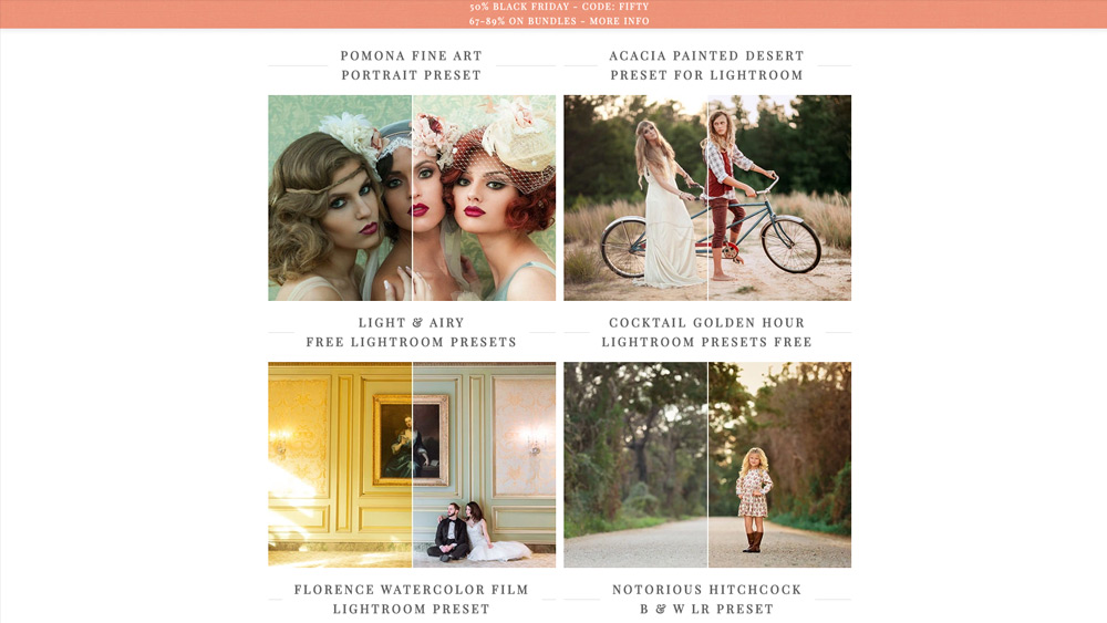 Best Free Lightroom Presets found on Greater than Gatsby website 