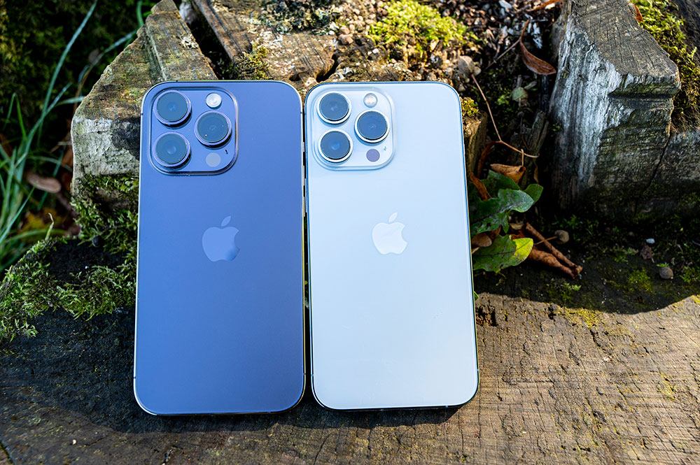 iPhone 13 Pro and iPhone 14 Pro rear camera units