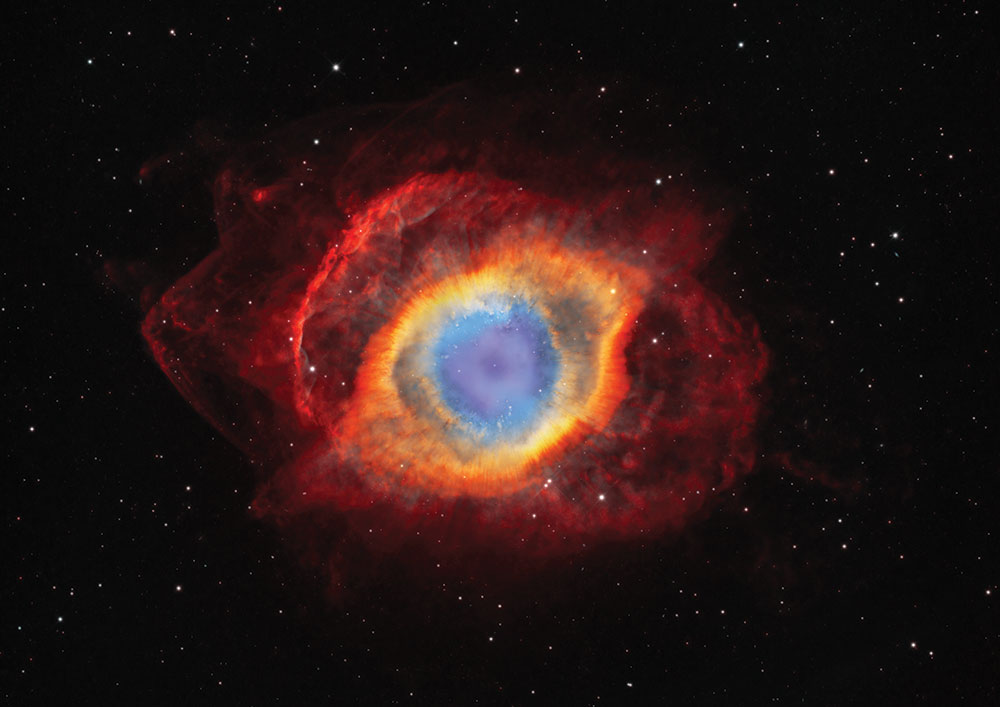 The Eye of God (C) by Weitang Liang, ASA N20 f/3.8 Newtonian telescope, FLI Proline 16803 camera, 500mm f/3.8, 22.5 hours total exposure.