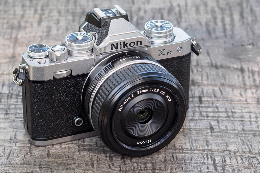 Retro styled cameras: Nikon Zfc Z fc with 28mm SE lens, photo Andy Westlake