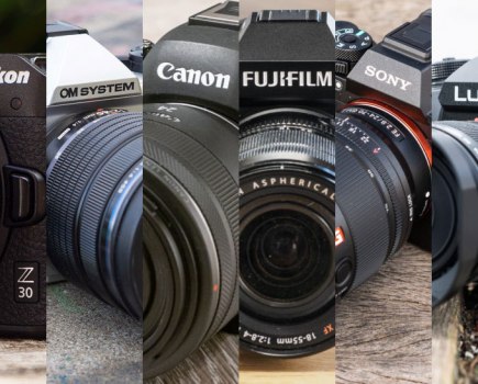 AP Awards Reader's Choice Awards - Vote now, composite image of cameras from AP reviews.