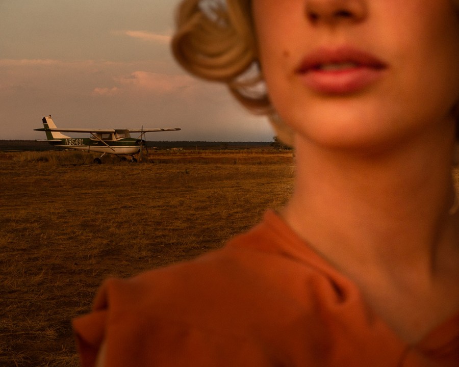 Tania Franco Klein, Plane (self-portrait) from Proceed to the Route, 2018. Image credit: Tania Franco Klein
