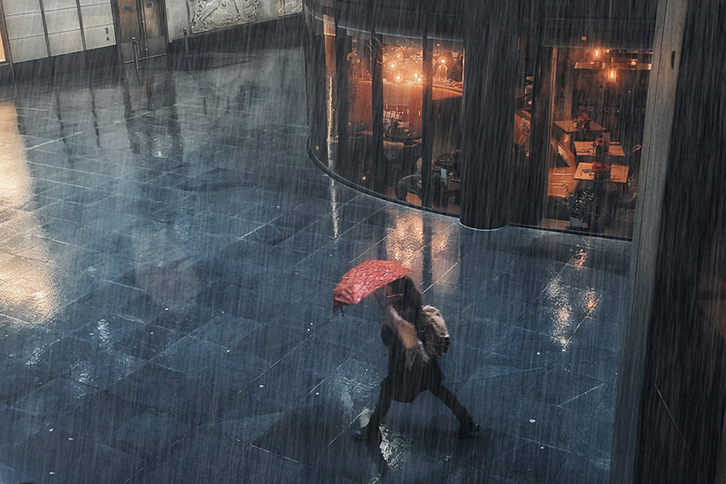 rainy street scene Ed Mellor, OPPO Find X5 Pro