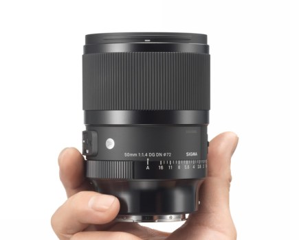 The new Sigma 50mm F1.4 DG DN Art for L-Mount and Sony E-Mount mirrorless cameras in hand.
