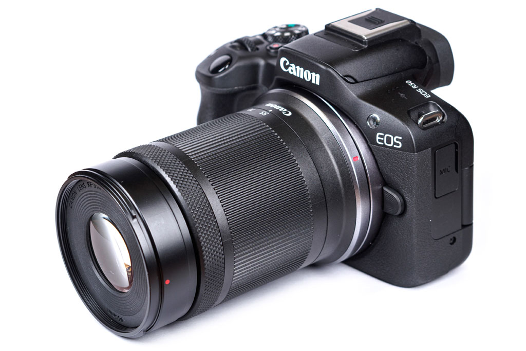 Canon EOS R50 with RF-S 55-210mm zoom