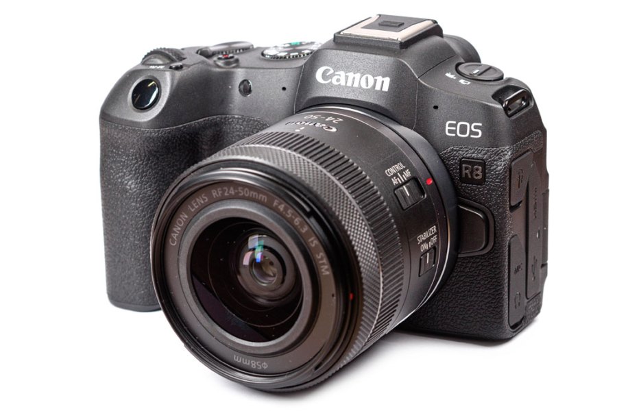 Canon EOS R8 with RF 24-50mm zoom
